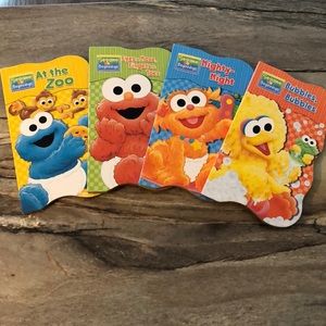 Set of 4- Sesame Street Books